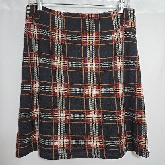 41 Hawthorn Skirt Womens Size Medium Plaid Lined Stretch - Picture 1 of 8